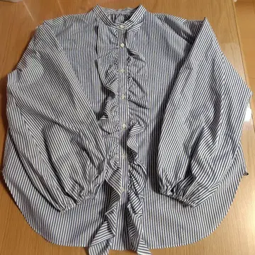 [ 25SS ] 저널 스탠다드 레사쥬 스탠드 카라 프릴 셔츠