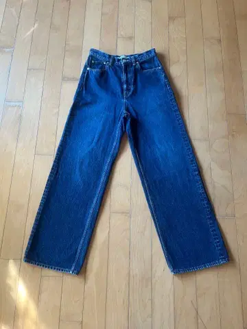 MACPHEE TOMORROWLAND 데님 와이드 스트레이트 팬츠 36