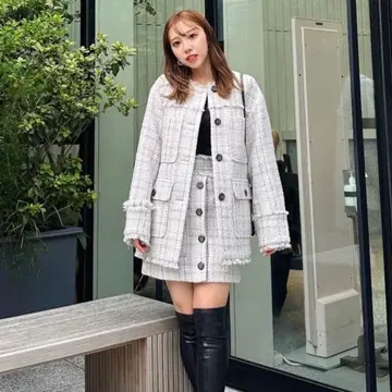 트위드 울 MIX J/W 미니 SK