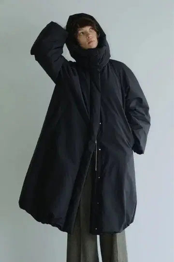 CLANE BALLOON HOODIE LONG DOWN COAT