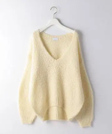 green label relaxing 모헤어 V넥 풀오버 니트