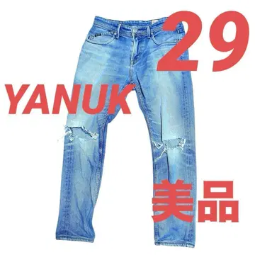 [새상품급] YANUK MEN'S 테이퍼드 데님 팬츠 57261001