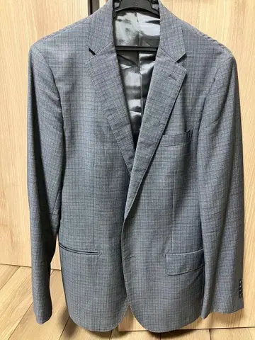 그린 레이블 릴랙싱 그레이 체크 비즈니스 자켓