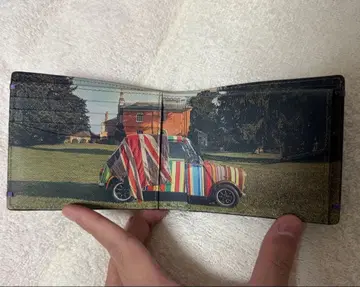 Paul Smith 이단 접이식 지갑 스트라이프 패턴