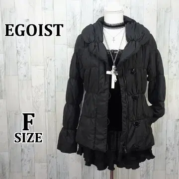 EGOIST 에고이스트 다운 자켓 블랙 y2k 헤이세이 갸루