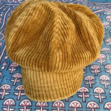 브라운 코듀로이 헌팅 캡 프리 사이즈