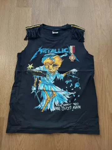 METALLICA 슬리브리스 리메이크 티셔츠