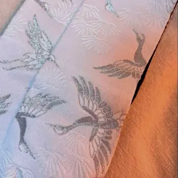 [새상품급] [단종품] 후리후 기모노 잡화 오비 매는 도구 학 은사 자수