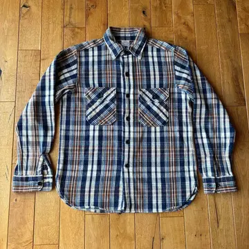 WAREHOUSE 밴드 포함 플란넬 셔츠 15 M 웨어하우스 중고