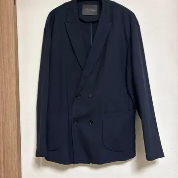 NANO UNIVERSE 네이비 더블 브레스트 자켓