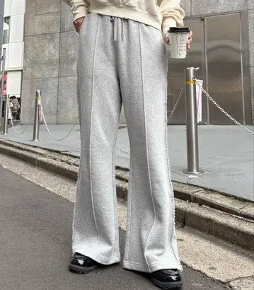 CIAOPANIC TYPY 프린지 미 플레어 스웨트 팬츠 그레이