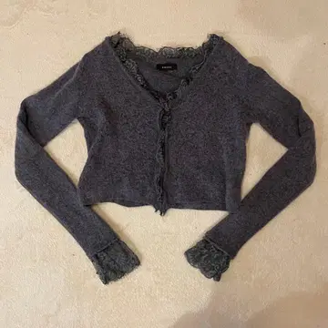 anuans 아이래쉬 레이스트리밍 니트 가디건 완판템