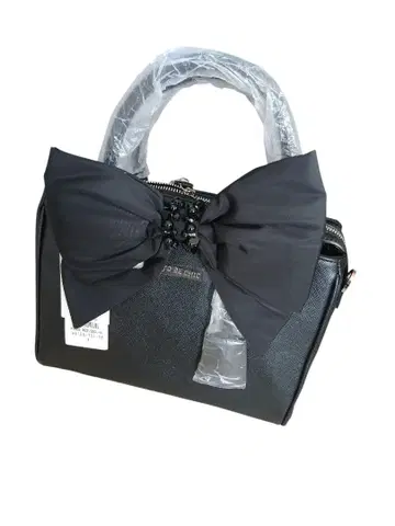 [ 새상품 택 포함 ] TO BE CHIC 2way 리본 백 블랙