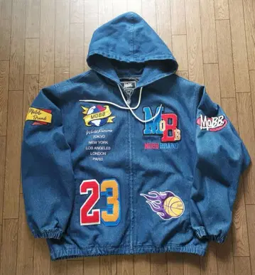 MoBB 와펜 데님 자켓 L 사이즈