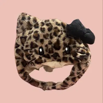 USJ 레오파드 무늬 키티 모자 머리띠