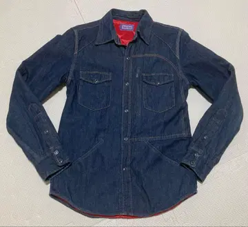 [새상품급] BLUE BLUE 데님 자켓 충전솜 안감 퀼팅 사이즈 1