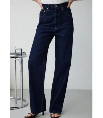 AZUL BY MOUSSY 하이웨스트 와이드 데님