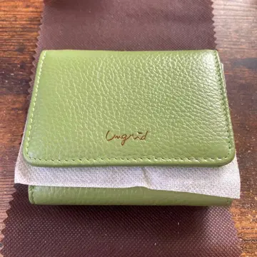 ungrid 소가죽 가마구치 미니 지갑