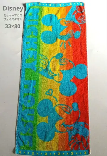 미키마우스 컬러풀 페이스 타월