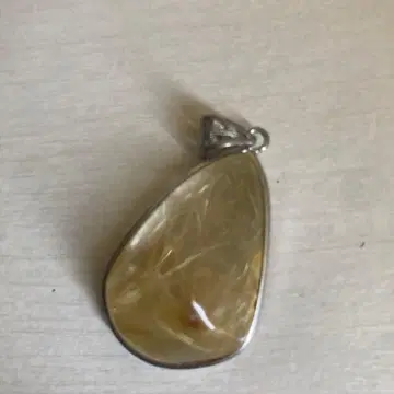루틸 쿼츠 대형 펜던트 탑