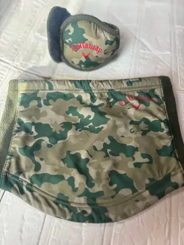 Callaway 카모 패턴 넥워머 귀도리 세트