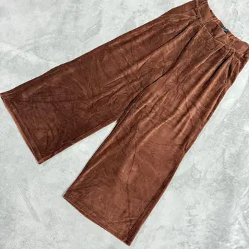 [고품질] nano BASE 코듀로이 와이드 팬츠 브라운 F