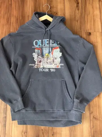 QUEEN TOUR '80 후드티 그레이