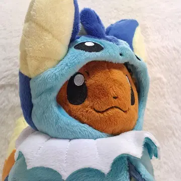 포켓몬 센터 판초 시리즈 이브이 샤미드 봉제 인형