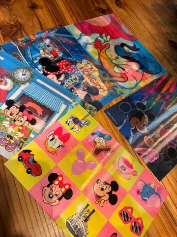 디즈니 캐릭터 3D 엽서 세트 5장 i120