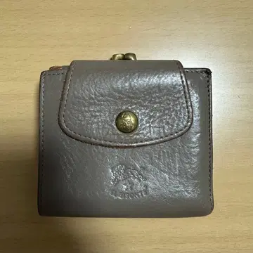 ILBISONTE 이단 접이식 지갑 가마구치 그레이