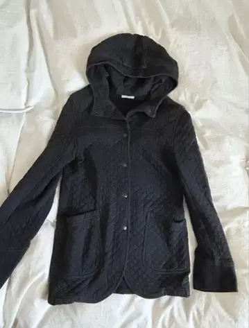 ARMEN 코튼 퀼팅 후드 자켓