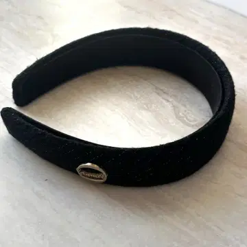 [새상품급] 샤포도오 팬시 트위드 헤드밴드 블랙 머리띠