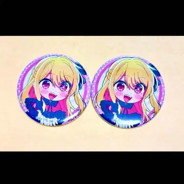 최애의 아이 캡슐 토이 캔 배지 2개 세트 루비 POP UP SH -