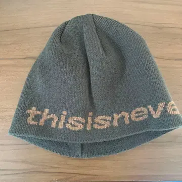 thisisnever 니트 모자 다크 그레이