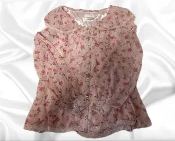 [ 초레어, 컨디션 최상 ] LIZLISA 세일러 카라 플라워 블라우스