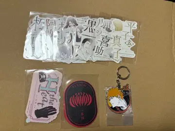 블리치 모바일 스티커 20개, 제일복권 메탈 참 세트