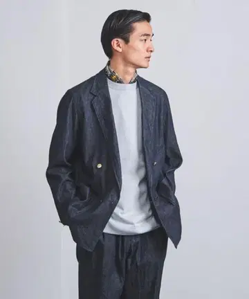 UNITED ARROWS 오디너리 데님 더블 자켓&팬츠