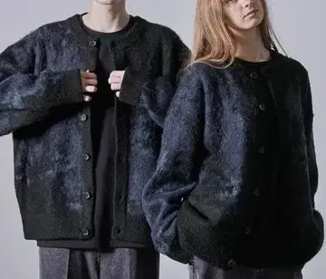 완판템 [ CLEL ] 모헤어 블렌드 샤기 디자인 크루넥 가디건