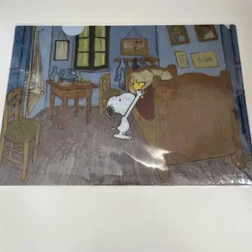 스누피 아트 컬렉션 고흐 A4 클리어 파일