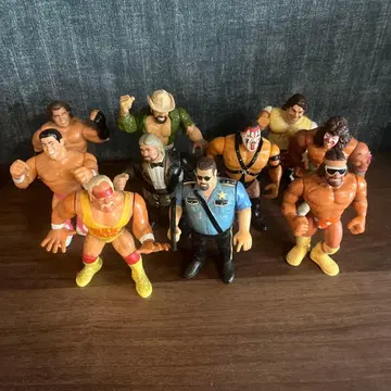 WWF 프로레슬러 해즈브로 피규어 세트 10개