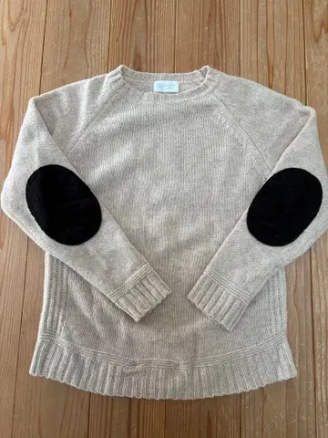 소글리아 Soglia 스웨터 엘르 엘보 패치 M 베이지