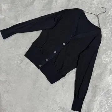 [고품질] Spick & Span V넥 코튼 가디건 네이비 F