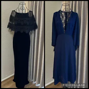 해외 브랜드 레이스 디자인 롱 드레스 2세트 / 미사용 새상품