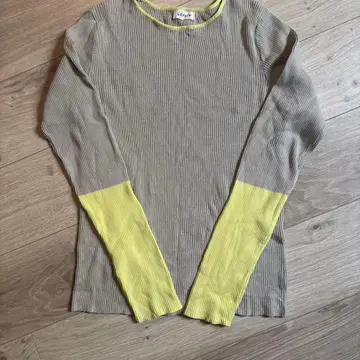 LEPSIM 12게이지 배색 크루넥 풀오버