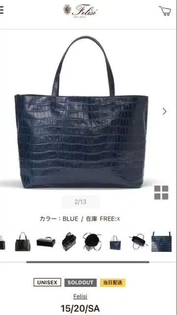 페리지 가죽 토트백 15/20/SA felisi 악어