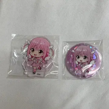 수호캐릭터! 라쿠텐 컬렉션 아크릴 스탠드 & 캔뱃지 세트