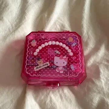 Hello Kitty 수납 박스 핑크 스탬프