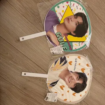 태국 배우 GULF 부채 2세트