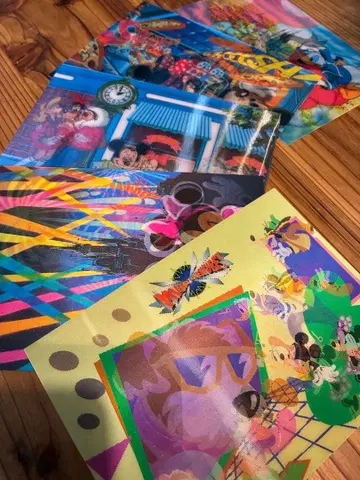 미키마우스 3D 엽서 5장 세트