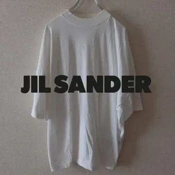 새상품급 JIL SANDER 오버 사이즈 모크넥 T셔츠 S